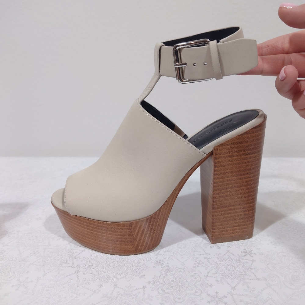 Rebecca Minkoff Ivory Platform Heels – Size 8.5